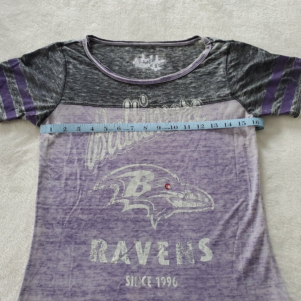 Alyssa Milano Touch Baltimore Ravens T-Shirt Size S - Picture 9 of 10